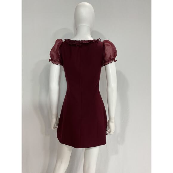 Reformation 'Bunny' Red Dress Size 0 - Picture 3 of 5